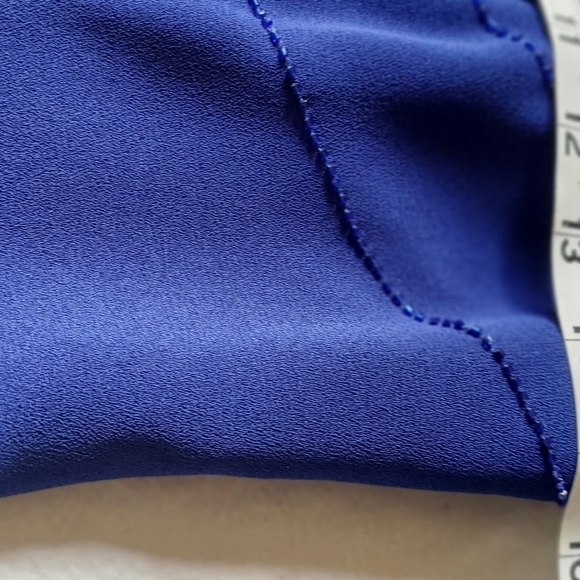 Rimini by Shaw Embellished 2 pc. Sleeveless Maxi Event Blue Sz. 6 Dress w Jacket - Picture 9 of 16